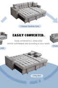 LUXURY PILLOW TOP VELVET SECTIONAL SOFA SLEEPER | REVERSIBLE CHAISE, PULL - OUT BED & STORAGE - with BLACK BT2480B | Sold by Uncle Wiener's Wholesale