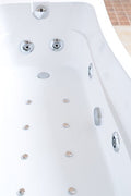 Luxury rectangle whirlpool bathtub TMB112 with air jets
TMB112 spa jet tub with handheld shower and modern design
Black and white hydrotherapy bathtub with right drain
Multicolor TMB112 massage bathtub in modern bathroom
Acrylic and copper rectangle bathtub with ergonomic seat