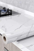 LXCREAT Marble Wallpaper Grey/White Contact Paper for Countertops 23.6in x 118in Peel and Stick Wallpaper Self Adhesive and Removable for Kitchen Countertops Cabinet and Bathroom - with 23.6in x 118in | Sold by Uncle Wiener's Wholesale