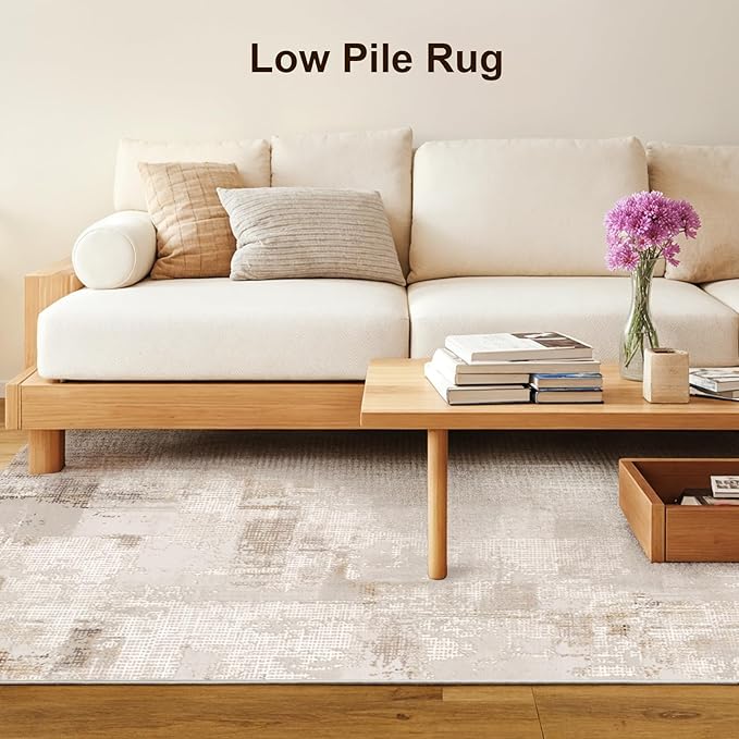 Machine Washable Low - Profile Area Rug with Non - Slip Backing – 6×9 & 8×10 - with 8 × 10 ft Area Rugs - B0DCVDGNRF | Sold by Uncle Wiener's Wholesale