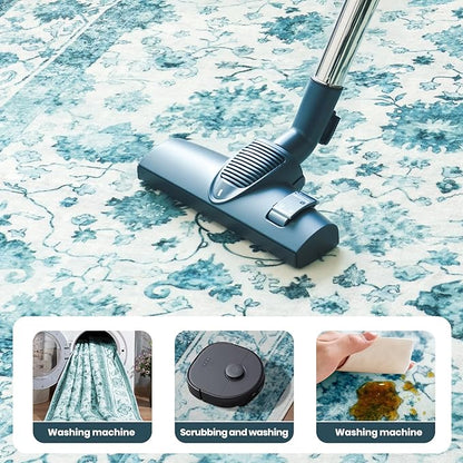 Machine Washable Low - Profile Area Rug with Non - Slip Backing – 6×9 & 8×10 - with 8 × 10 ft Area Rugs - B0DF7T1WTZ | Sold by Uncle Wiener's Wholesale