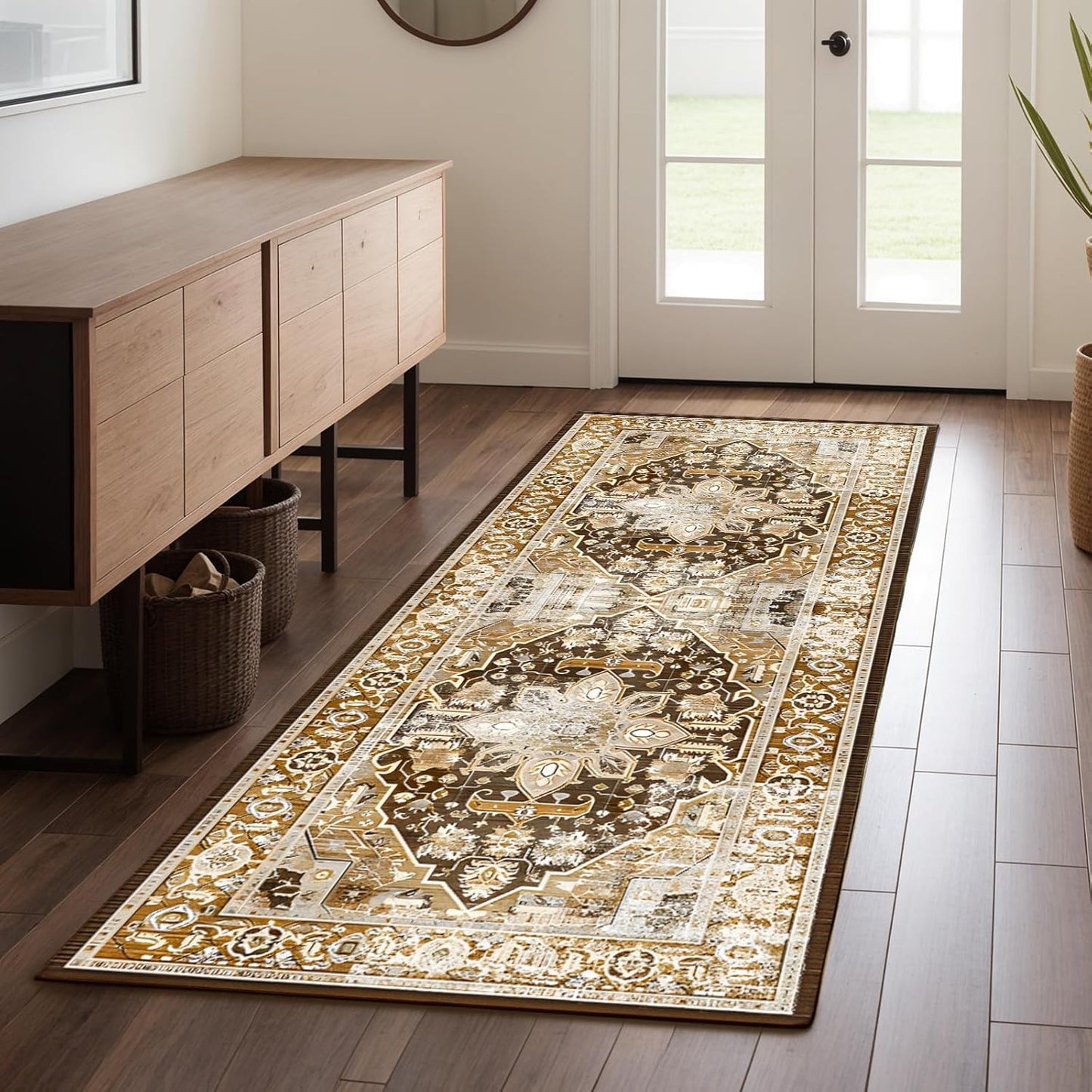 Machine Washable Low - Profile Area Rug with Non - Slip Backing – 6×9 & 8×10 - with 6 × 9 ft Area Rugs - B0DCVGG89L | Sold by Uncle Wiener's Wholesale