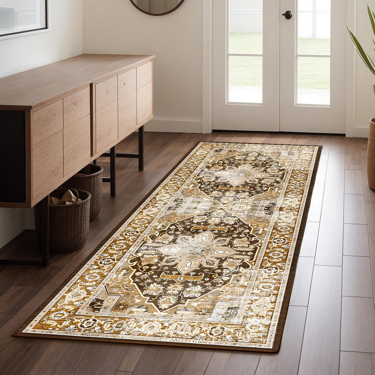 Machine Washable Low - Profile Area Rug with Non - Slip Backing – 6×9 & 8×10 - with 6 × 9 ft Area Rugs - B0DCVGG89L | Sold by Uncle Wiener's Wholesale