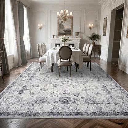 Machine Washable Low - Profile Area Rug with Non - Slip Backing – 6×9 & 8×10 - with 8 × 10 ft Area Rugs - B0DCVRKVD5 | Sold by Uncle Wiener's Wholesale