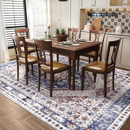 Machine Washable Low - Profile Area Rug with Non - Slip Backing – 6×9 & 8×10 - with 6 × 9 ft Area Rugs - B0DMFCK73M | Sold by Uncle Wiener's Wholesale