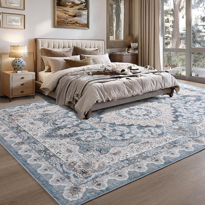 Machine Washable Low - Profile Area Rug with Non - Slip Backing – 6×9 & 8×10 - with 6 × 9 ft Area Rugs - B0DCP2KD58 | Sold by Uncle Wiener's Wholesale