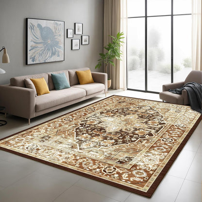 Machine Washable Low - Profile Area Rug with Non - Slip Backing – 6×9 & 8×10 - with 6 × 9 ft Area Rugs - B0DCVGG89L | Sold by Uncle Wiener's Wholesale