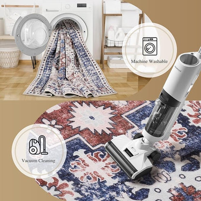 Machine Washable Low - Profile Area Rug with Non - Slip Backing – 6×9 & 8×10 - with 6 × 9 ft Area Rugs - B0DMFCK73M | Sold by Uncle Wiener's Wholesale