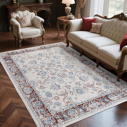 Machine Washable Low - Profile Area Rug with Non - Slip Backing – 6×9 & 8×10 - with 8 × 10 ft Area Rugs - B0DF2HK7SK | Sold by Uncle Wiener's Wholesale