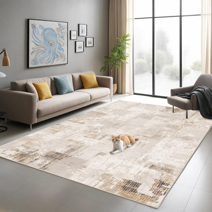 Machine Washable Low - Profile Area Rug with Non - Slip Backing – 6×9 & 8×10 - with 8 × 10 ft Area Rugs - B0DCVDGNRF | Sold by Uncle Wiener's Wholesale