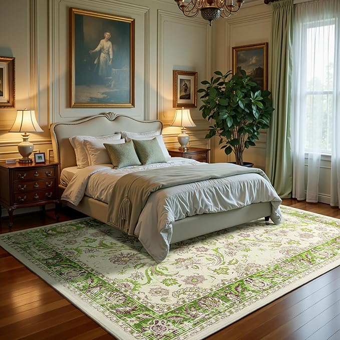Machine Washable Low - Profile Area Rug with Non - Slip Backing – 6×9 & 8×10 - with 8 × 10 ft Area Rugs - B0DF2B51QB | Sold by Uncle Wiener's Wholesale