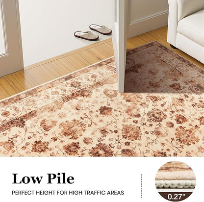 Machine Washable Low - Profile Area Rug with Non - Slip Backing – 6×9 & 8×10 - with 6 × 9 ft Area Rugs - B0DCVQZP2C | Sold by Uncle Wiener's Wholesale