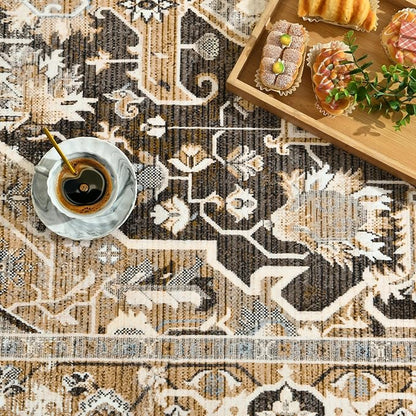 Machine Washable Low - Profile Area Rug with Non - Slip Backing – 6×9 & 8×10 - with 6 × 9 ft Area Rugs - B0DCVGG89L | Sold by Uncle Wiener's Wholesale