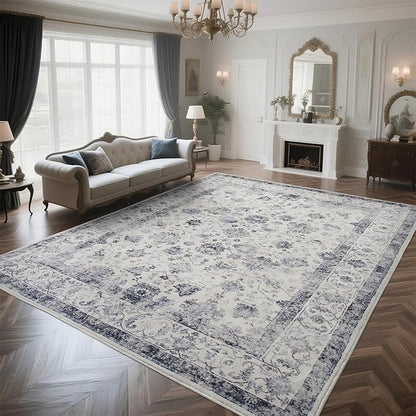 Machine Washable Low - Profile Area Rug with Non - Slip Backing – 6×9 & 8×10 - with 8 × 10 ft Area Rugs - B0DCVRKVD5 | Sold by Uncle Wiener's Wholesale