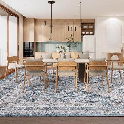 Machine Washable Low - Profile Area Rug with Non - Slip Backing – 6×9 & 8×10 - with 6 × 9 ft Area Rugs - B0DCP2KD58 | Sold by Uncle Wiener's Wholesale