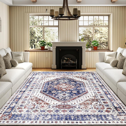 Machine Washable Low - Profile Area Rug with Non - Slip Backing – 6×9 & 8×10 - with 6 × 9 ft Area Rugs - B0DMFCK73M | Sold by Uncle Wiener's Wholesale