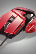 MAD CATZ Red Gaming Mouse – Wired USB, Ergonomic High-DPI Sensor