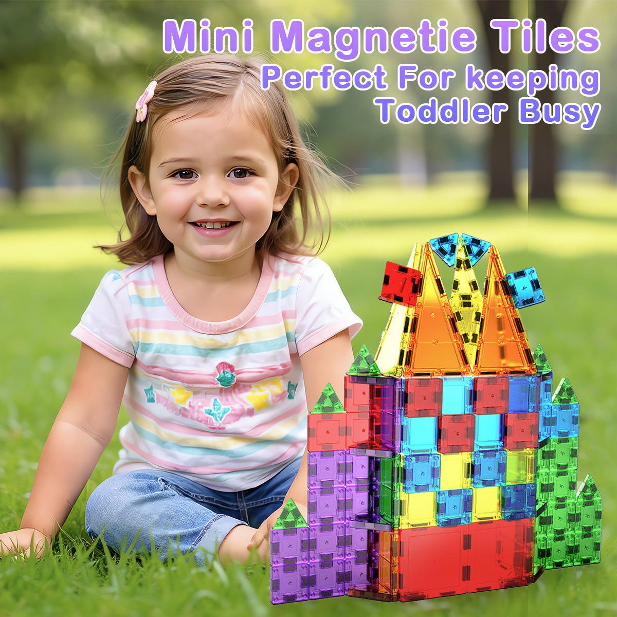 Magnetic Building Sheet Set 38 Pieces Drill Face Castle Construction Toy JY475109 - with | Sold by Uncle Wiener's Wholesale