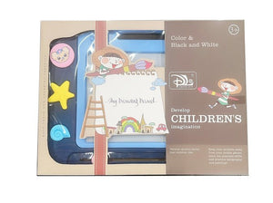 Magnetic Drawing Board Kids Erasable Sketch Pad Colour Box EPT695198