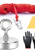 Magnetic Fishing Kit – 550 Lbs Pull Force, 66FT Rope, Gloves & Scraper S1295 - with | Sold by Uncle Wiener's Wholesale