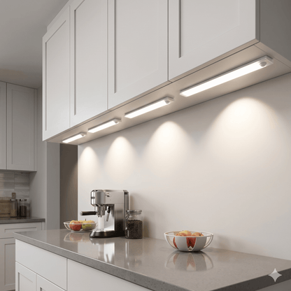 Magnetic Rechargeable LED Light Bar Cabinet Closet Under Cabinet Lighting 3 Sizes ARLNL - with 200mm | Sold by Uncle Wiener's Wholesale