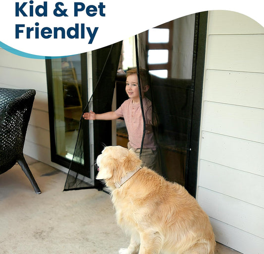 Magnetic Screen Door Summer Mesh Hands Free 38 x 83 MSDC3883 - with | Sold by Uncle Wiener's Wholesale