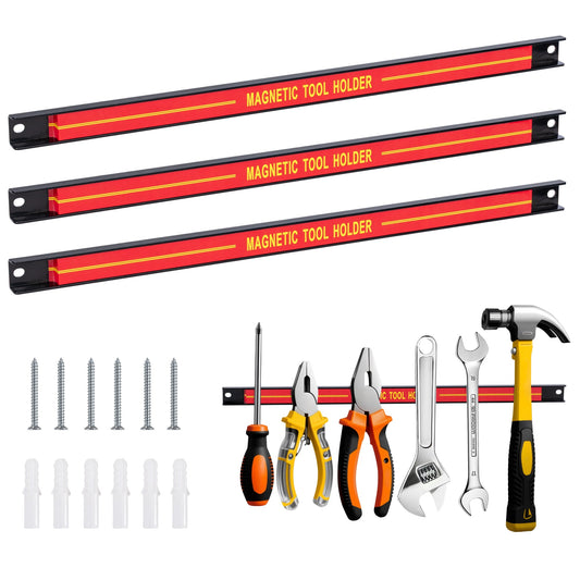 Magnetic Tool Holder Bar – 50 cm Heavy - Duty Wall - Mounted Tool Organizer for Garage & Workshop AMMTH45 - with | Sold by Uncle Wiener's Wholesale