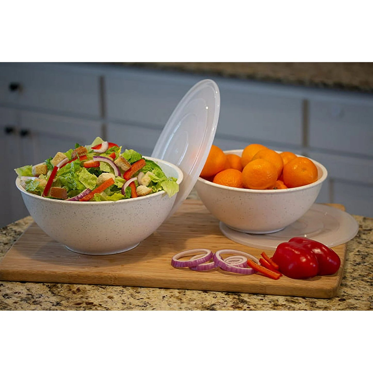 Mainstays 28 - Piece Eco - Friendly Recycled Plastic Dinnerware Set – Service for 4 849434028484 - with | Sold by Uncle Wiener's Wholesale