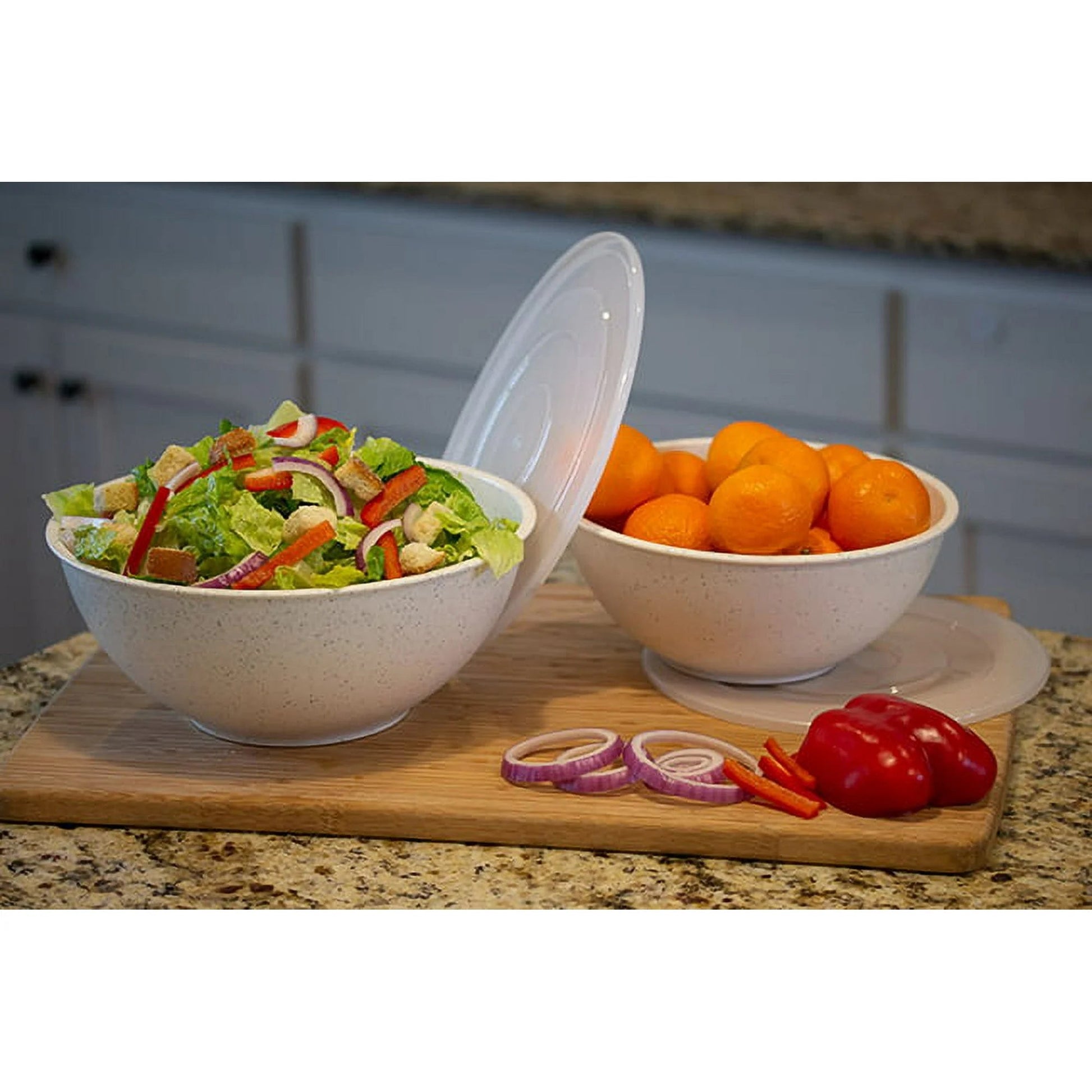 Mainstays 28 - Piece Eco - Friendly Recycled Plastic Dinnerware Set – Service for 4 849434028484 - with | Sold by Uncle Wiener's Wholesale