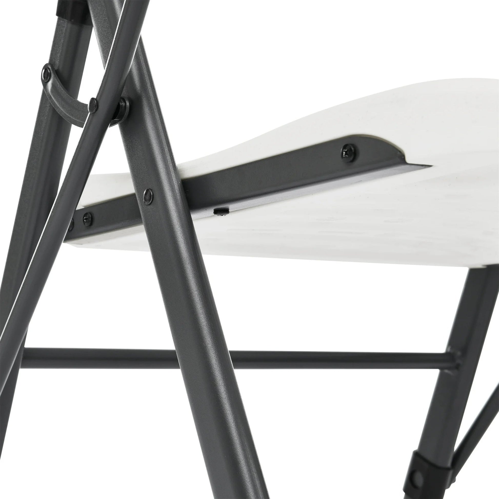 Mainstays White Commercial Plastic Folding Chair with Armrests, Indoor Outdoor, 2 Pack 190517215629 - with | Sold by Uncle Wiener's Wholesale