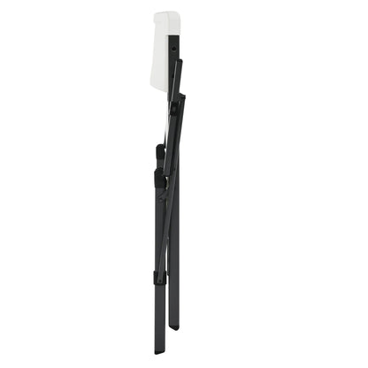 Mainstays White Commercial Plastic Folding Chair with Armrests, Indoor Outdoor, 2 Pack 190517215629 - with | Sold by Uncle Wiener's Wholesale