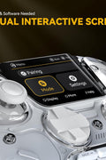 Back view of controller showing macro buttons and ergonomic grip
