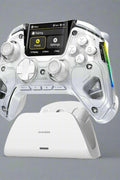 ManbaOne controller with screen display and Hall effect joysticks
