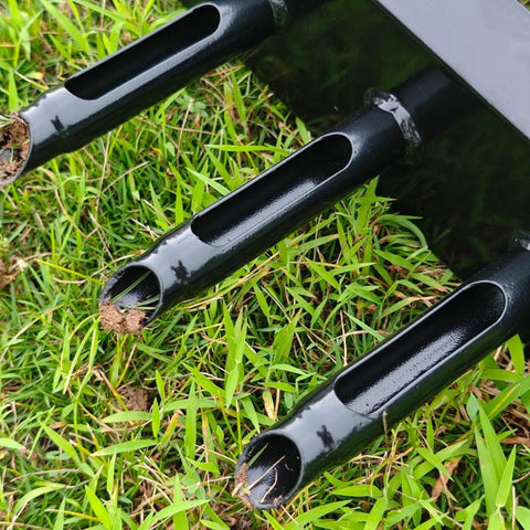 Manual Lawn Aerator Tool with Steel Tines and Easy - Grip Handle – LA4064 - with | Sold by Uncle Wiener's Wholesale