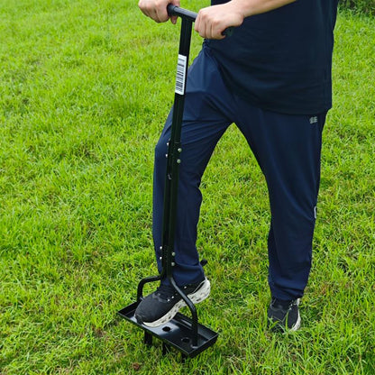 Manual Lawn Aerator Tool with Steel Tines and Easy - Grip Handle – LA4064 - with | Sold by Uncle Wiener's Wholesale