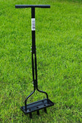 Manual Lawn Aerator Tool with Steel Tines and Easy - Grip Handle – LA4064 - with | Sold by Uncle Wiener's Wholesale