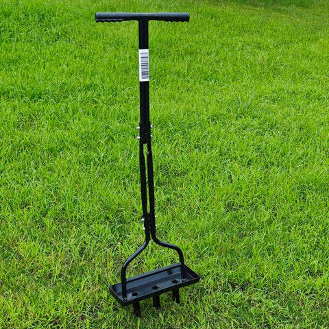 Manual Lawn Aerator Tool with Steel Tines and Easy - Grip Handle – LA4064 - with | Sold by Uncle Wiener's Wholesale