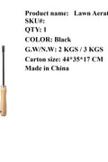 Manual Lawn Aerator Tool with Steel Tines and Easy - Grip Handle – LA4064 - with | Sold by Uncle Wiener's Wholesale