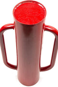 Manual Steel Fence Post Driver Pounder – & Heavy - Duty Handles Red Painted 223443 - with | Sold by Uncle Wiener's Wholesale