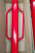 Manual Steel Fence Post Driver Pounder – & Heavy - Duty Handles Red Painted 223443 - with | Sold by Uncle Wiener's Wholesale