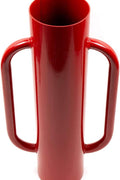 Manual Steel Fence Post Driver Pounder – & Heavy - Duty Handles Red Painted 223443 - with | Sold by Uncle Wiener's Wholesale
