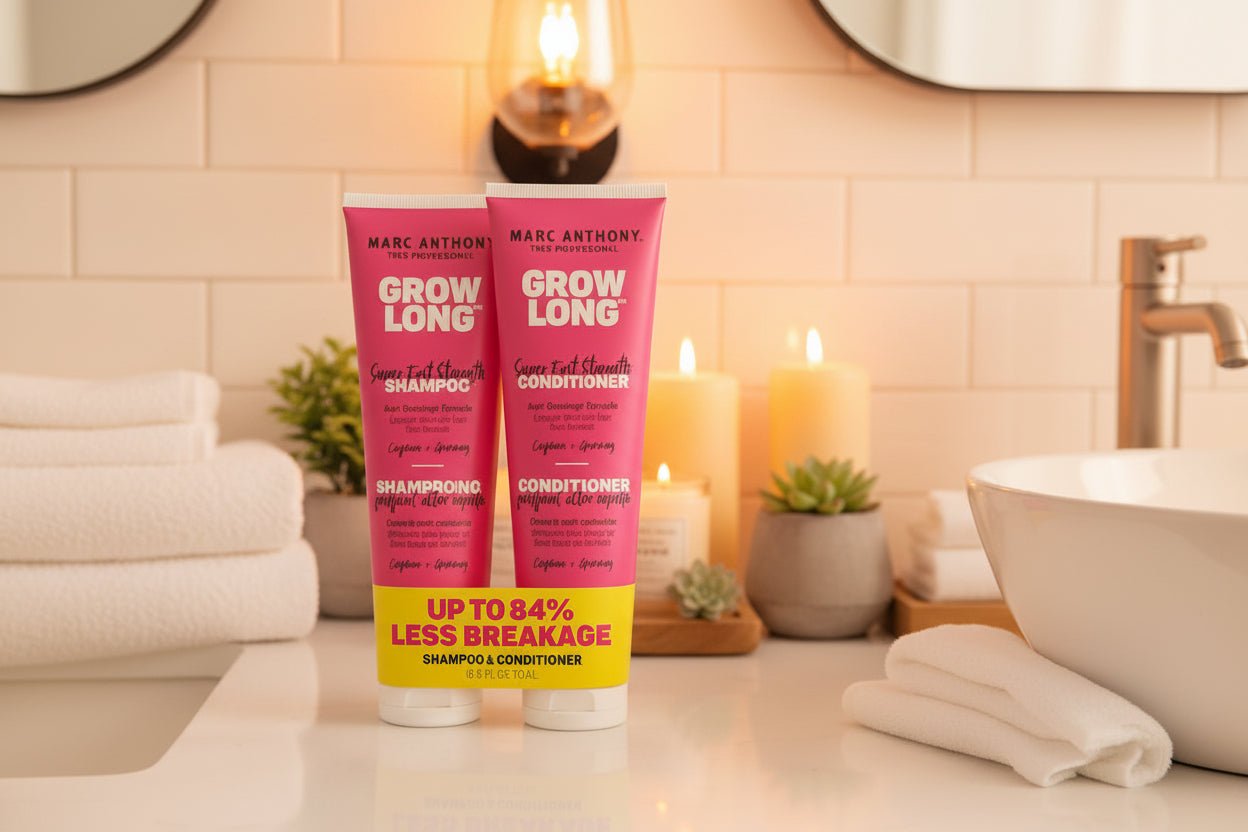 Marc Anthony Grow Long Biotin Shampoo and Conditioner Set 2 x 250mL - Sulfate - Free Hair Care - General Equipment with | Sold by Uncle Wiener's Wholesale