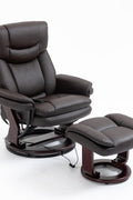 Massage Recliner Chair with Ottoman – Heat & Swivel Base – Black or Brown – UH8415 Series - with Brown | Sold by Uncle Wiener's Wholesale