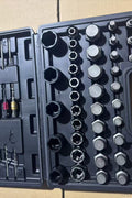 56pc extractor set in case with nut, bolt, and screw removal tools

Close-up of carbon steel bolt extractor bits

Professional-grade fastener removal tool kit for mechanics

Black hard case with full set of extractors and bits

ETMB05 extractor kit with organized foam insert