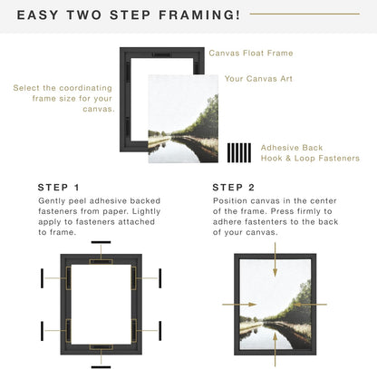 MCS Canvas Float Frames 9x12 Frame, Black Frame for Finished Canvases, Vertical & Horizontal Wall Hanging Large Frame with Adhesive for Canvas Paintings (1 - Pack) - with | Sold by Uncle Wiener's Wholesale
