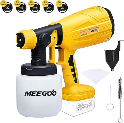 MEEGOO Cordless Paint Sprayer 200W HVLP Spray Gun Compatible with Makita Batteries - General Equipment with | Sold by Uncle Wiener's Wholesale
