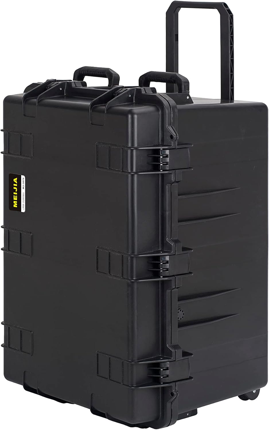 MEIJIA Portable All Weather Waterproof Camera Case,Customizable Fit Foam with Rolling Wheels and Retractable Pull Handle,33.25"X24.4"X19.3" - with | Sold by Uncle Wiener's Wholesale