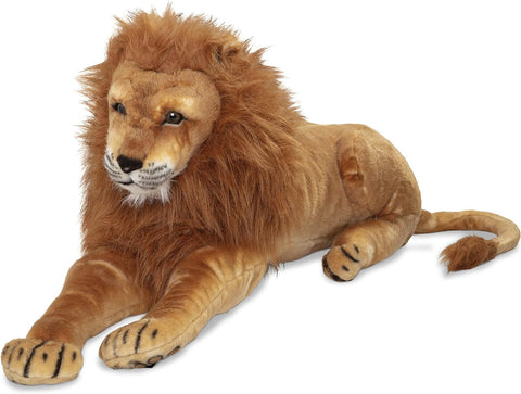 Melissa & Doug Giant Lion - Lifelike Stuffed Animal (55.88 cm H x 193.04 cm W x 38.1 cm L), THE TIGER - with | Sold by Uncle Wiener's Wholesale