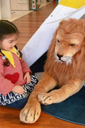 Melissa & Doug Giant Lion - Lifelike Stuffed Animal (55.88 cm H x 193.04 cm W x 38.1 cm L), THE TIGER - with | Sold by Uncle Wiener's Wholesale