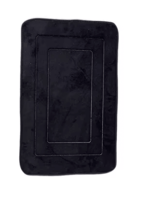 Memory Foam Bath Mat – Soft Absorbent Bathroom Rug 50 × 80 cm (Black BATH5080BK / Gray BATH5080GY) - with Black Memory Foam Bath Mat | Sold by Uncle Wiener's Wholesale